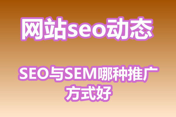 福州网站推广，SEO与SEM哪种推广方式好?